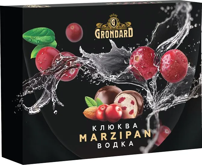 TM Grondard       (10186) Конфеты глазированные Марципановые Клюква и Водка, 98г  в Сатке
