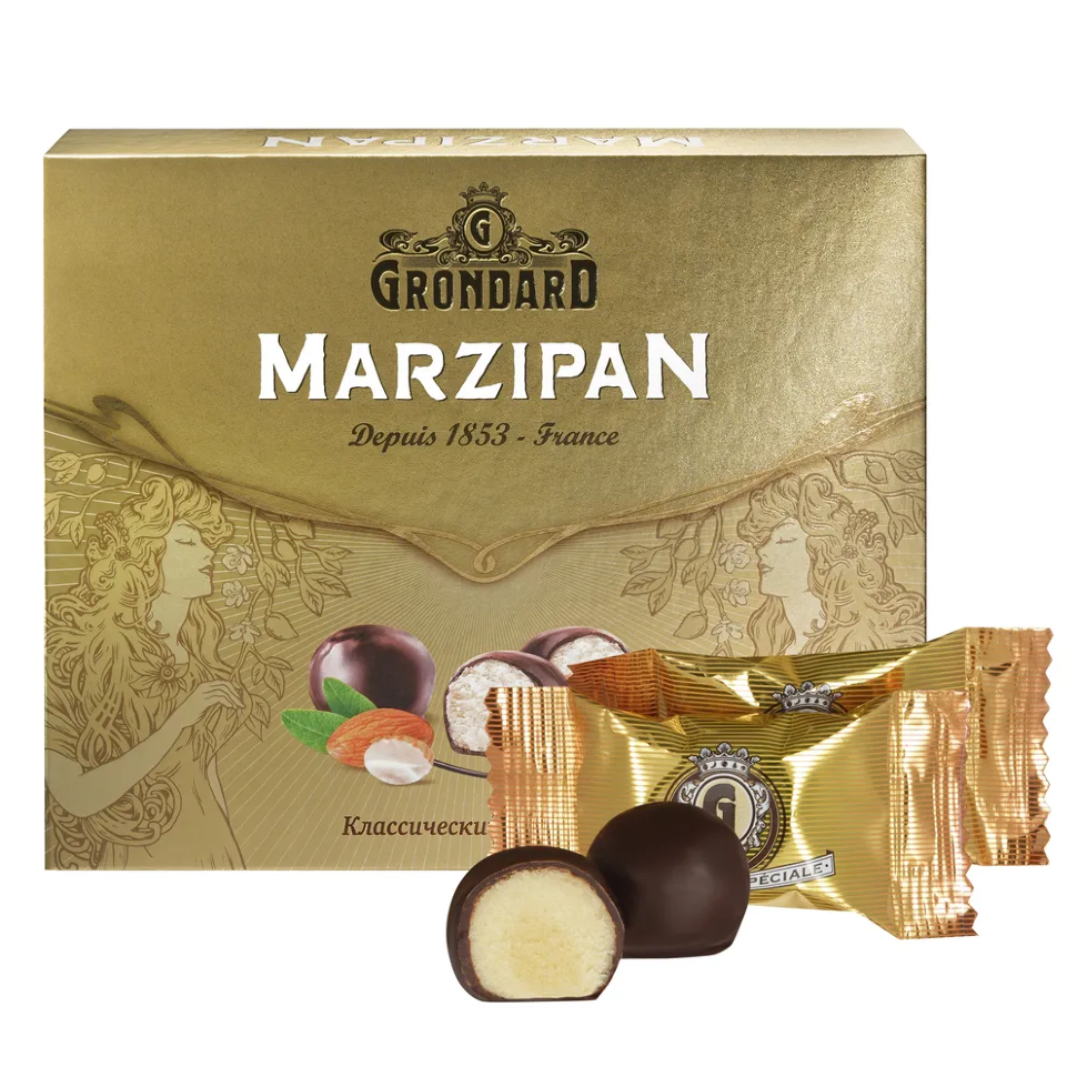  TM Grondard      (10836) Конфеты глазированные Марципановые Классика, 126г    в Сатке