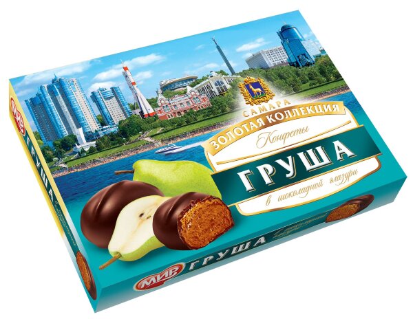 №2 КФ МИР Груша в шоколадной глазури 160г  в Сатке