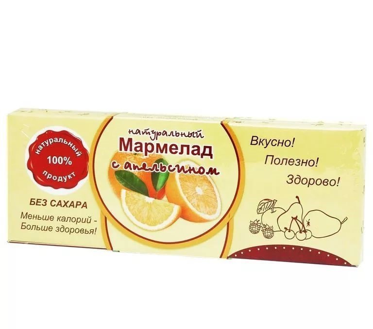  Мармелад натуральный "Апельсин" 140г в Сатке