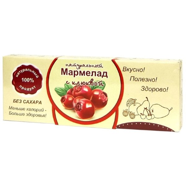 №2 Мармелад натуральный "Клюква" 140г в Сатке
