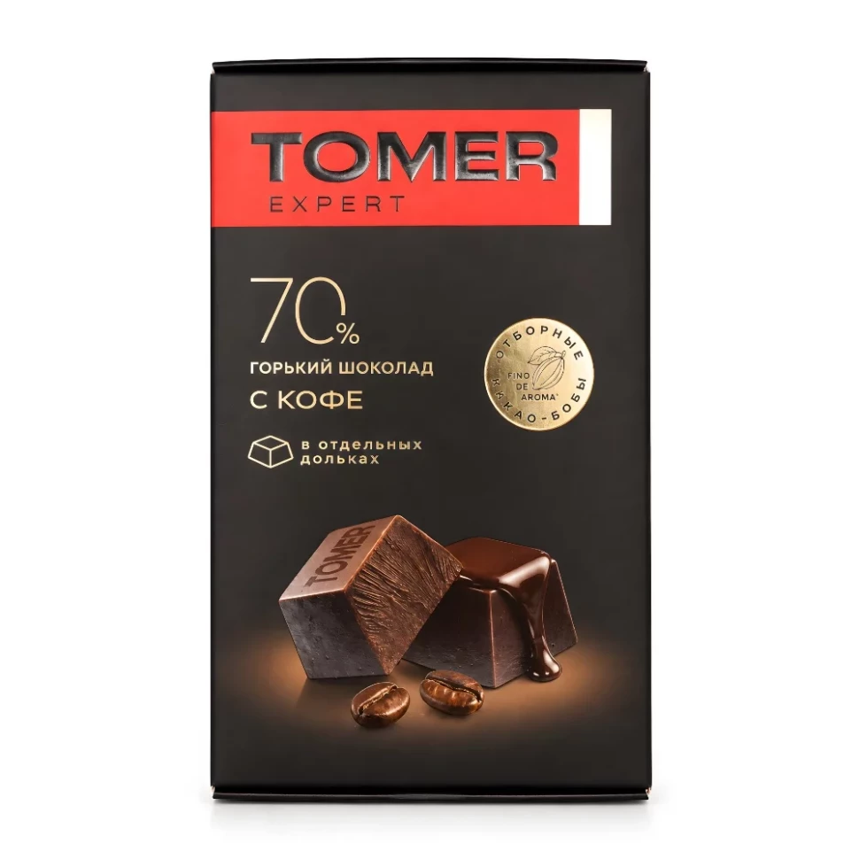  Фабрика Томер  Горький (70%) шоколад с КОФЕ, 90г  в Сатке